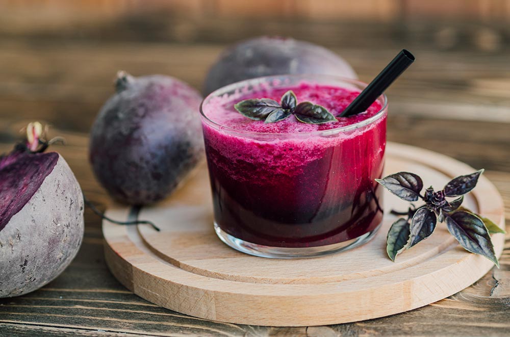 estratto di barbabietola mela e zenzero